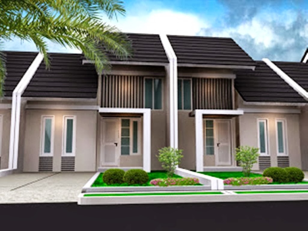 Denah gambar ilustrasi rumah minimalis type 36